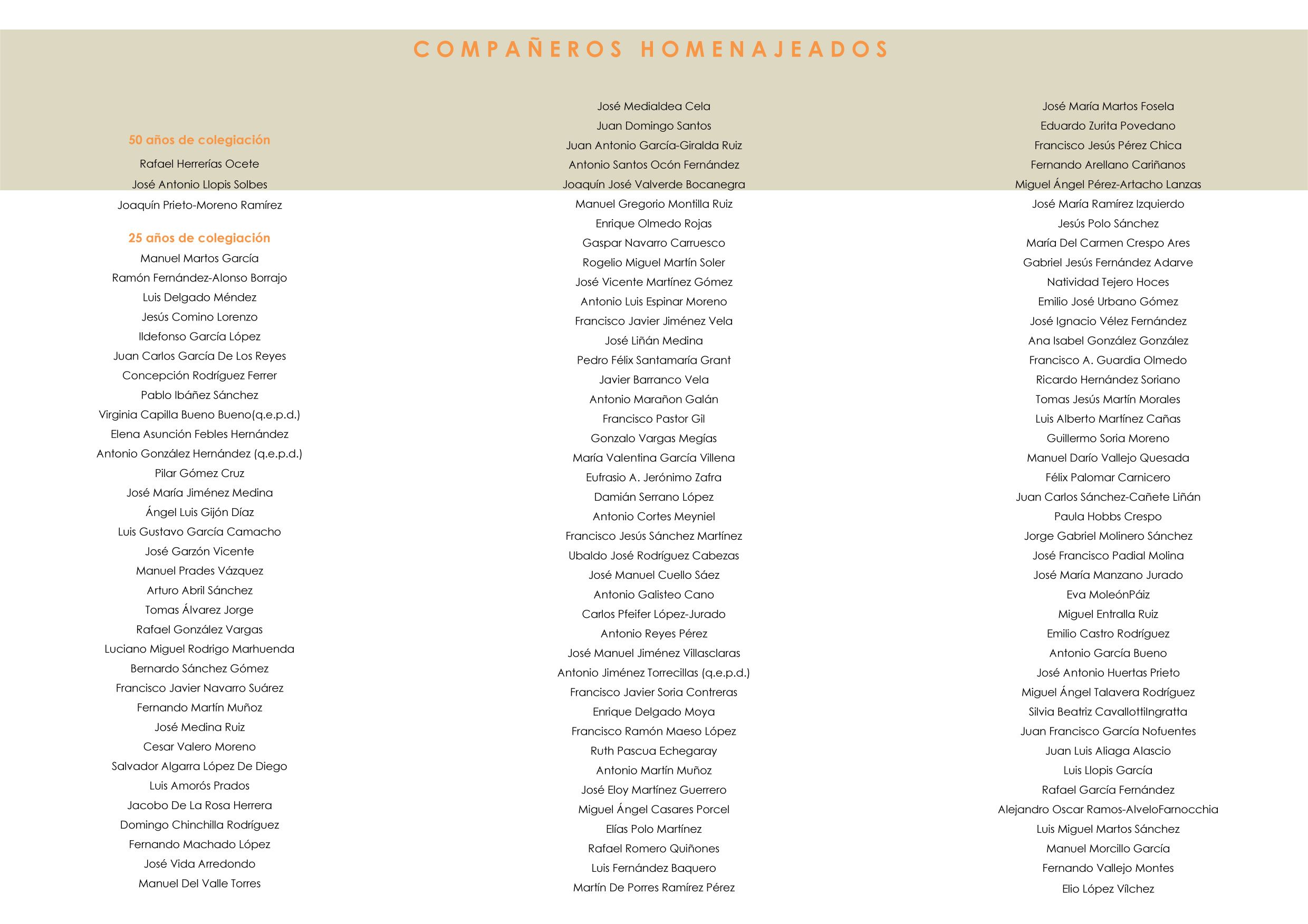 Lista Homenaje