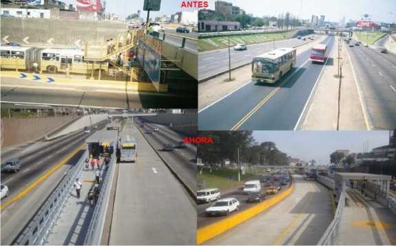 Imagen de via urbana antes y despues del BRTjpg