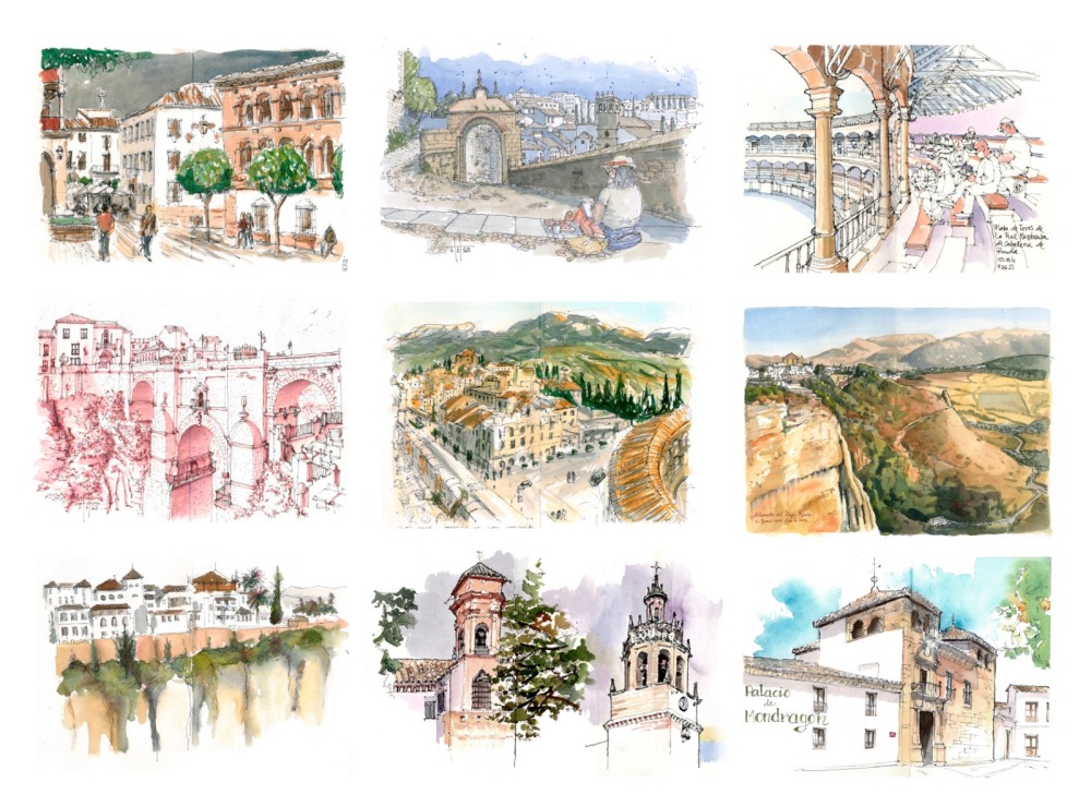 RONDA collage dibujos 1